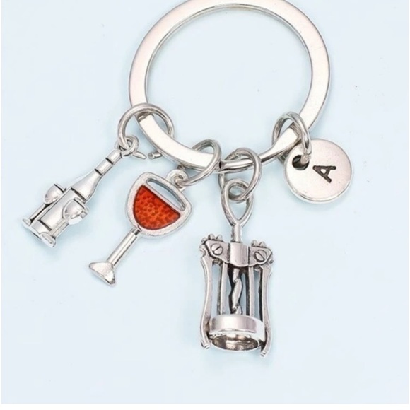Accessories - Wine Glass Charm Keychain- NWT